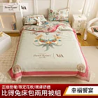 【PETER RABBIT】比得兔與V&A博物館 床包兩用被組-任選(單人尺寸/正版授權/兩用被/床包/三件組) 幸福饗宴