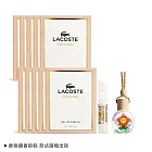 LACOSTE 經典女性淡香精針管(2ml)X10贈可愛香氛擴香掛飾-公司貨