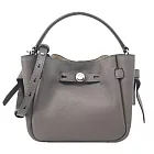 TORY BURCH Romy 束帶繩兩用水桶包(迷你)- 橡木灰