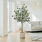 【Floral M】居家淨化澳大利亞尤加利樹1.8公尺室內大型仿真植栽（贈送花盆）