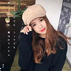 日系BEAUTYJAPAN 日系麂皮百搭貝雷帽003 棕色