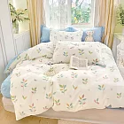 《DUYAN 竹漾》台灣製 精梳純棉單人床包被套三件組 / 風眠彩葉