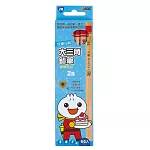 兒童分齡大三角鉛筆2B：FOOD超人