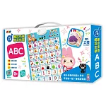 忍者兔3D立體觸控有聲學習掛圖：ABC