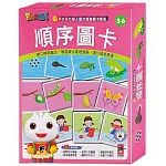 順序圖卡：FOOD超人腦力開發圖卡教具*新版*