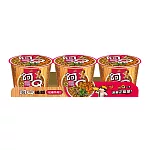 阿Q桶麵(到期日2024/12/14) 紅椒牛肉風味(3桶/組)