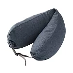 【MUJI 無印良品】微粒貼身靠枕 /深藍