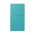 【DATA MATE - 2024日誌】DM-48125  串珠紋 48k 皮製精裝本- 湖水藍