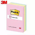 3M 656 利貼可再貼彩磚便條紙3入/包