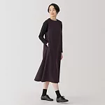 【MUJI 無印良品】女起毛背心裙 M 紫紅