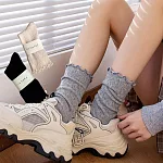 JDS.SOCKS 夏季薄款鏤空網眼透氣堆堆襪    (三色一組)