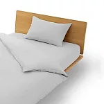 【MUJI 無印良品】涼感枕套/43/灰色成品尺寸：寬43x長63 cm