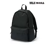 【MUJI 無印良品】可減輕肩膀負擔撥水加工後背包 黑色