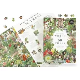 Around the World in 50 Trees 1000 Piece Puzzle