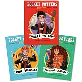 哈利波特魔法口袋書：哈利+榮恩+妙麗系列套書三冊【全彩插圖珍藏】（英國版）