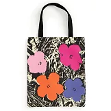 Warhol Flowers Canvas Tote Bag - Pink  
