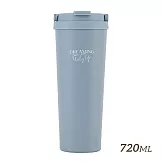 【HOUSUXI舒希】好提鈦瓷層保溫杯720ml 霧灰藍