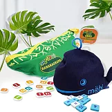 【博客來獨家||邏輯運用套組】2Plus灣加遊戲｜小小鯨算師+初學香蕉拼字 桌上遊戲