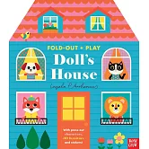 豪華立體娃娃屋（四間立體場景，附紙偶+道具+貼紙）Fold-Out + Play: Doll’s House