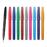 (10支1包)PENTEL柔繪筆十色組