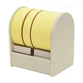 ROLF 自由撕貼便利貼捲Triple三捲式‧白座/粉黃