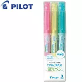 PILOT螢光魔擦筆柔粉色3色組