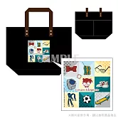 名偵探柯南-雙口袋帆布大提袋-道具男孩 道具男孩