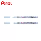 (2支1包)PENTEL 彩色油漆筆 細 白