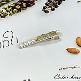 【卡樂熊】氣質閃耀水晶造型髮夾/邊夾(三色)- 灰色