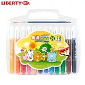 利百代 果漾水溶性粉蠟筆 12色