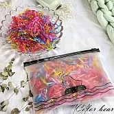 【卡樂熊】基本一次性高彈力塑料橡皮筋/髮束(六色)- 珠光色