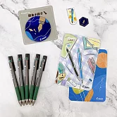 (限量送)PILOT 超級果汁筆5支盒裝 0.5復古經典色 綠