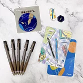 (限量送)PILOT 超級果汁筆5支盒裝 0.5復古經典色 棕