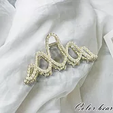 【卡樂熊】輕奢高級感波浪造型抓夾/髮夾(三款)- 珍珠款