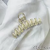 【卡樂熊】輕奢高級感N字造型抓夾/髮夾(三款)- 珍珠款