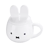 【日本金正陶器】Miffy米菲兔 附蓋式 陶瓷馬克杯270ml