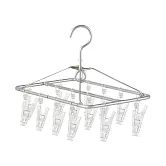 【MUJI 無印良品】鋁角衣架.PC衣夾.16夾