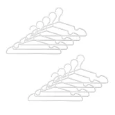 【MUJI 無印良品】再生聚丙烯衣架/10入