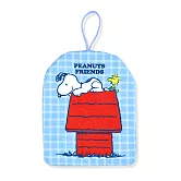 SNOOPY史努比超細纖維印花擦手巾/平板吊掛款 紅屋