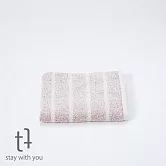 【日本TT毛巾】日本製100%有機純棉毛巾－多色任選   (雲霧條紋紅)