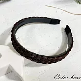 【卡樂熊】仙女魚骨辮子甜美雙辮(四色)- 深棕色