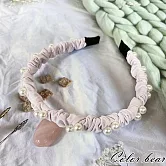 【卡樂熊】小清新珍珠造型髮箍(四色)- 夢幻紫