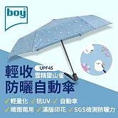 【德國boy】抗UV三折輕收防曬自動傘_ 雪精靈山雀
