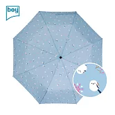 【德國boy】UPF50 輕量大傘面防風都市印象三折晴雨傘_ 雪精靈山雀