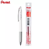 (1筆1芯)PENTEL 按壓式輕滑鋼珠筆  0.8紅