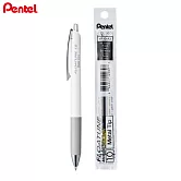 (1筆1芯)PENTEL 按壓式輕滑鋼珠筆  1.0黑