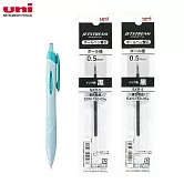 (限量1筆2芯送1)UNI SXN-150 國民溜溜筆 0.5淡薄荷綠