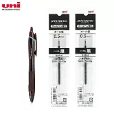 (限量1筆2芯送1)UNI SXN-150 國民溜溜筆 0.5淺棕色