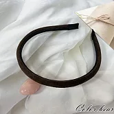 【卡樂熊】麂皮絨糖果色造型髮箍(五色)- 咖色