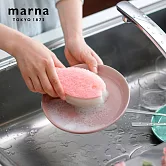 【日本Marna】日本製限定版小魚造型菜瓜布-櫻花(4入2組)(原廠總代理)